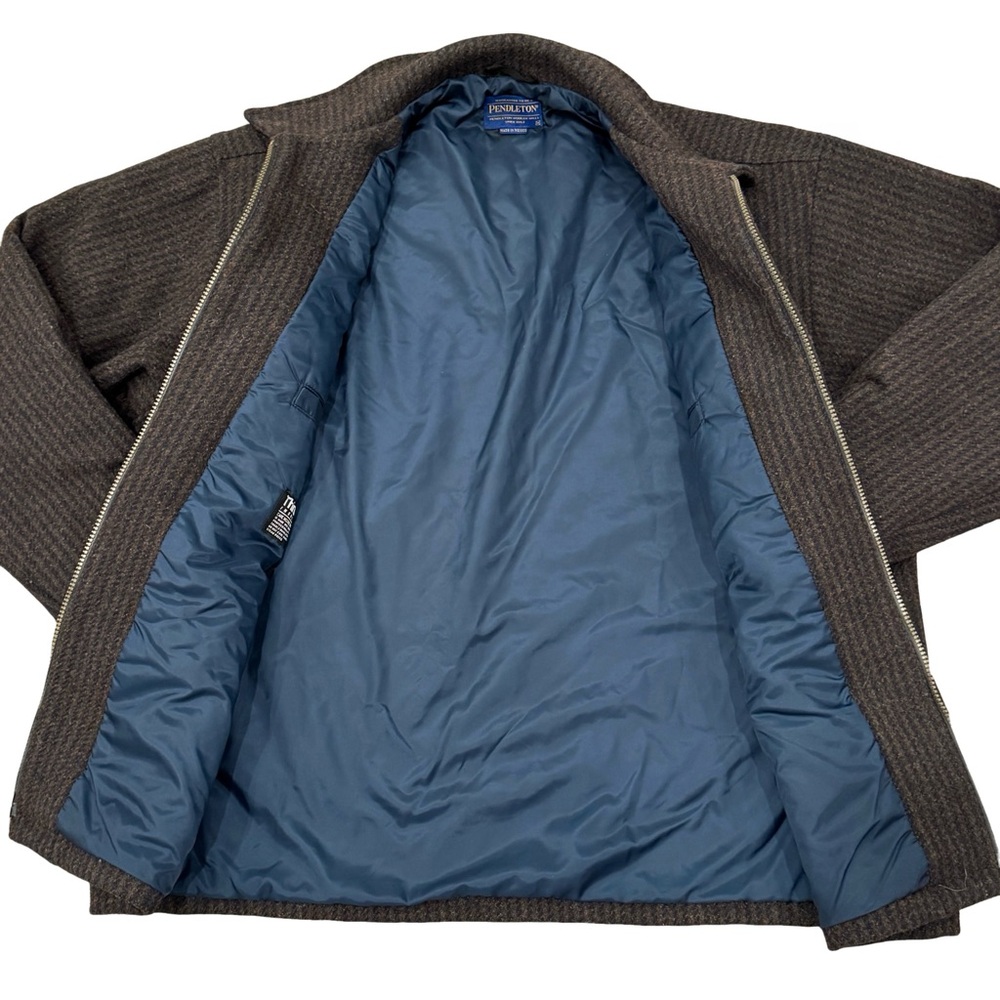 Pendleton Wool Field Coat Zip-Front Insulated Out… - image 4